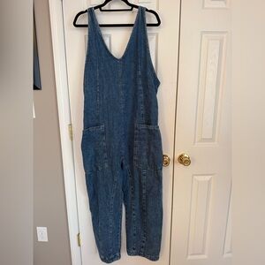 We The Free High Roller Blue Denim Jumpsuit